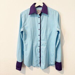 CR Ranchwear Button Up Collared Shirt Western Equestrian Country Rodeo Small